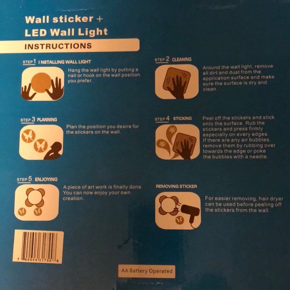 LED Wall Light Wall Sticker - Picture 4 of 6